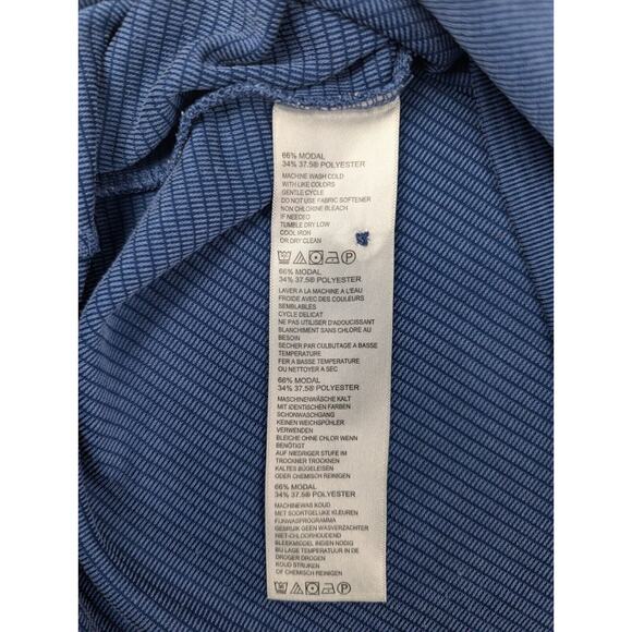 Tommy Bahama Island Zone Polo Shirt Medium Men's Blue Short Sleeve Modal Blend - Picture 8 of 9